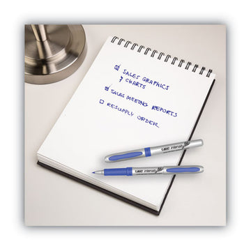 BIC® Intensity Ultra Fine Tip Permanent Marker, Extra-fine Needle Tip, Deep Sea Blue, Dozen freeshipping - TVN Wholesale